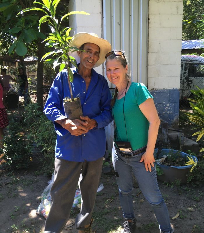 We are able to provide fruit trees to community members from donations.